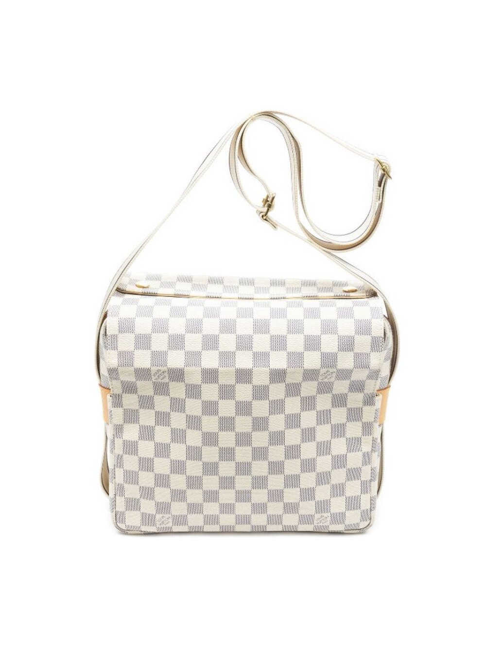 Louis Vuitton Naviglio Ivory Damier Azur Shoulder Bag